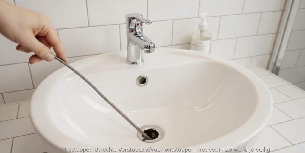 Verstopte afvoer ontstoppen met veer: Zo werk je veilig